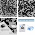 thumbnail image 4 of Grey Black Botanical Blackout Curtains for Bedroom/Living Room, Thermal Insulated Kitchen Curtains, Pastoral Spring Floral Summer Art Grommet Darkening Window Treatment Drapes 42"x84"x2, 4 of 8