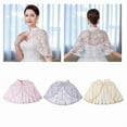 thumbnail image 3 of Yokua Elegant Lace Shawl for Cheongsam Vintage Lace Floral Cloak Evening Dress Cape, 3 of 20