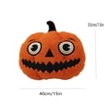 thumbnail image 3 of Cute Pumpkin Plush Throw Pillow, Orange Halloween Stuffed Pumpkin Cushion, Farmhouse Fall Harvest Decorative Pillow, for Sofa, Bed, Party, 3 of 7