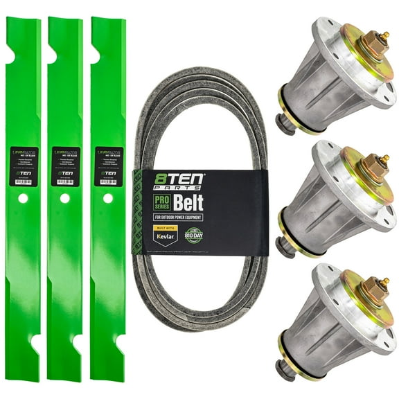 8TEN Spindle Blade Belt Kit for Husqvarna 966956101 72 inch Deck MK1010035