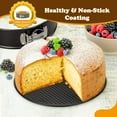 thumbnail image 5 of Gleam Adorn 8 Inch Non-stick Springform Pan with Removable Bottom - Leakproof Cheesecake Pan, 5 of 14