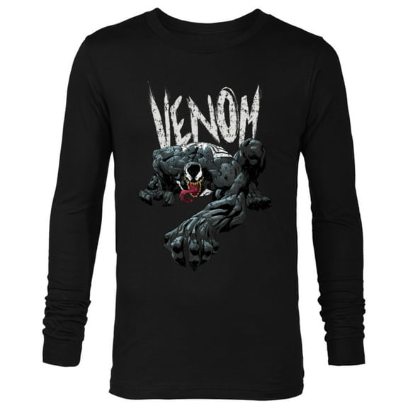 Marvel Venom Eddie Brock - Long Sleeve T-Shirt for Men - Customized-Black