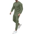 thumbnail image 2 of Wavsuf Sweatsuits 2pcs Sets Mens Jogger Set Long Motion Shirt Sweatshirt and Sweatpants Green Size 2XL, 2 of 6