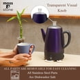 thumbnail image 3 of Moss & Stone 10 Cup Purpale Percolator Coffee Pot Electric, Stainless Steel Coffee Percolator Electric With Keep Warm Function, Classic Perculator Po, 3 of 6