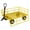 Yellow, variant on Wisykoke Steel Garden Cart 1200 Lbs Wagon Cart on Wheels, Metal Yard Utility Wagon Carts with 180° Rotating Handle, 13 Inch All-Terrain Tires, Removable Mesh Side Panels, for Outdoor