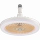 thumbnail image 1 of E27 Ceiling Fan with Lights,Enclosed Low Fan Light,Hidden Electric Fan Gimbal Lamp Holder(Cream Color), 1 of 5