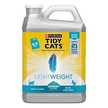 Purina Tidy Cats Lightweight Clumping Cat Litter, Low Dust, 24/7 Odor Control, 8.5 lb. Jug
