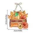 thumbnail image 3 of 100Fens Thanksgiving Theme Turkey Pumpkin Paper Door Hanging Party Scene Decoration Decoration Hanging, 3 of 3