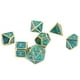 thumbnail image 4 of Dados de múltiples lados, 7 piezas de dados de metal de poliedros, dados de números de metal, dados de poliedros, tecnología de vanguardia, 4 of 8