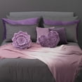 thumbnail image 3 of JWH 3D Round Peony Floral Throw Pillow Cases with insert Modern and Romantic Bedroom Living Room and Hotel Decor 14inch in Light Purple, 3 of 8