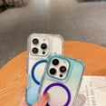 thumbnail image 5 of Decase Magnetic Phone Case Compatible with iPhone 16 Pro Max,Compatible with Mag-Safe,Cute Fashion Gradient Back Cover Design,Heavy Duty Translucent Gradient Case Fits for iPhone 16 Pro Max,E, 5 of 7
