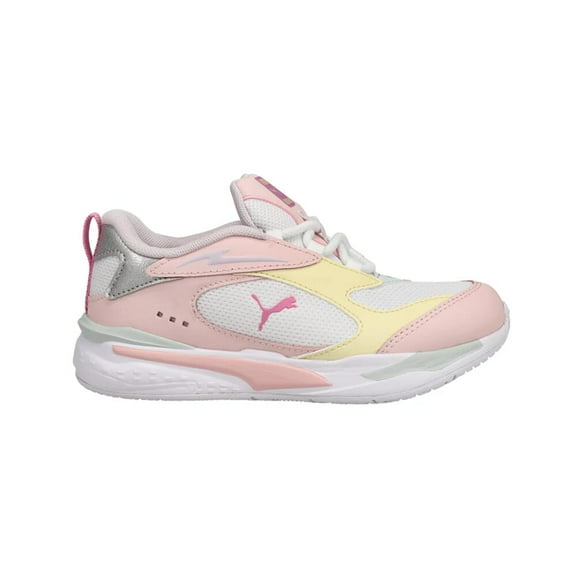 Puma RS-Fast Limits Shiny White-Pink-Anise Flower 387757-01 Pre-School Size 3
