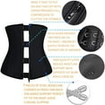 thumbnail image 3 of Lilvigor Women Latex Waist Cincher Underbust Slimming Waist Training Girdle Corset Belt Hourglass Body Shaper, 3 of 7