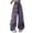 Purple, variant on Girls Casual Baggy Cargo Pants Multi-Pocket Straight Wide Leg Drawstring Pants Loose Elastic Waist Fashion Cargo Trousers(Purple,4-5 Years)