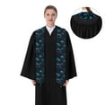 thumbnail image 4 of Fuzoiu Ice blue light spot jellyfish Print Graduation Sash,Graduation Stole,Unisex Adult Graduation Stole Shawl 91" Long,for Academic Commencements Shawl-Sharp Corner, 4 of 7