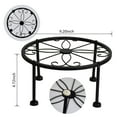 thumbnail image 6 of kchsji Heavy Duty Iron Plant Stand Rustproof Metal Flower Pot Holder Strong Load Bearing 300lbs Stable Anti-Slip Indoor Outdoor Garden Potted Plant Rack Decorative Display, 6 of 9