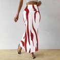thumbnail image 2 of Ynynloco Zebra Print Maxi Skirts for Women High Waist Ruched Bodycon Fishtail Long Skirts Going Out Y2K Dressy Spring Summer Skirts, 2 of 8