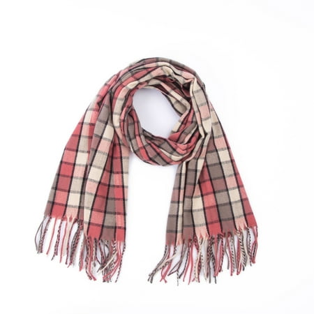 

Honeeladyy Discount 200*60CM Ladies Scarf Imitation Cashmere Small Plaid Extended Warm Shawl Scarf