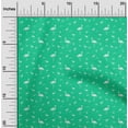 thumbnail image 2 of oneOone Viscose Jersey Sea Green Fabric Flamingo Fabric For Sewing Printed Craft Fabric By The Yard 60 Inch Wide, 2 of 4