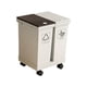 thumbnail image 3 of Cubo de basura de cocina con ruedas, contenedor de basura rectangular, impermeable. 40 litros, 3 of 7