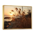 thumbnail image 2 of Designart "Sunset Breeze on the Beach II" Nautical & Beach Floater Framed Wall Art Living Room, 2 of 7
