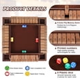 thumbnail image 3 of Juego de mesa Uowivi Shut The Box de madera 30 cm para 2 a 4 jugadores, 3 of 7