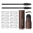 thumbnail image 1 of Professional Eyebrow Stamp Stencil Kit, Makeup Eyebrow Tools Powder Kit for Women (Dark brown), 1 of 7