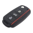 thumbnail image 2 of Silicone Key Fob Cover Jacket Protector Holder Key Protection Case Car Key Holder Protector Black Expression, 2 of 8