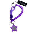 thumbnail image 2 of Star Mirror Stretch Lobster-Clasp-Keychain Purple/Silver-Tone, 2 of 2