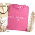 thumbnail image 3 of In My Fighting Era Shirt, Breast Cancer Awareness T-Shirt, Pink Ribbon Inspirational Graphic Unisex Support Tee, 3 of 9
