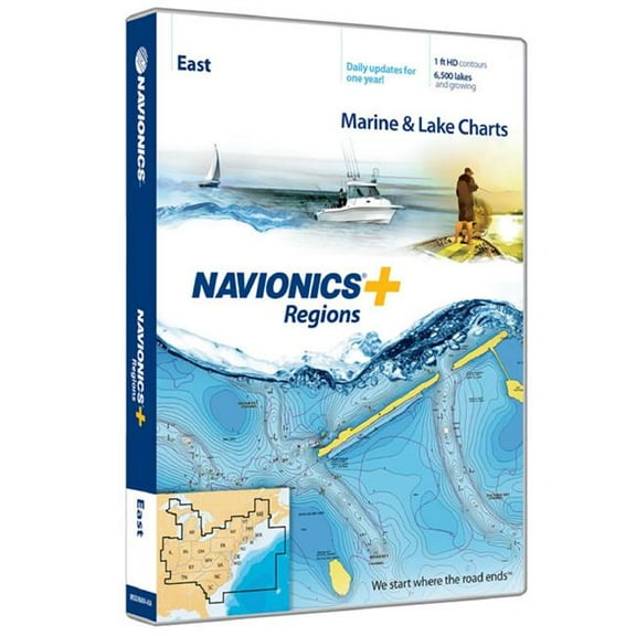 Navionics  Regions - East Region - Marine and Lakes Content