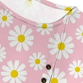 thumbnail image 3 of CLOOCL Summer Women Blouse Lovely Daisy 3D Printed Short Sleeve Shirts Y2k Top, 3 of 6