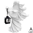thumbnail image 1 of Cracker Barrel Ghost Witch Messenger and Lantern Ghost Statue Ornament Halloween, 1 of 11