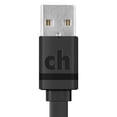 thumbnail image 3 of cellhelmet CABLE-F-MICRO-3-B Charge and Sync USB-A to Micro USB Flat Cable, 3 Feet, 3 of 4
