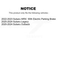thumbnail image 2 of Genius Front Rear Coated Disc Brake Rotors Kit for Car Subaru Outback WRX Legacy KG-101823, 2 of 9