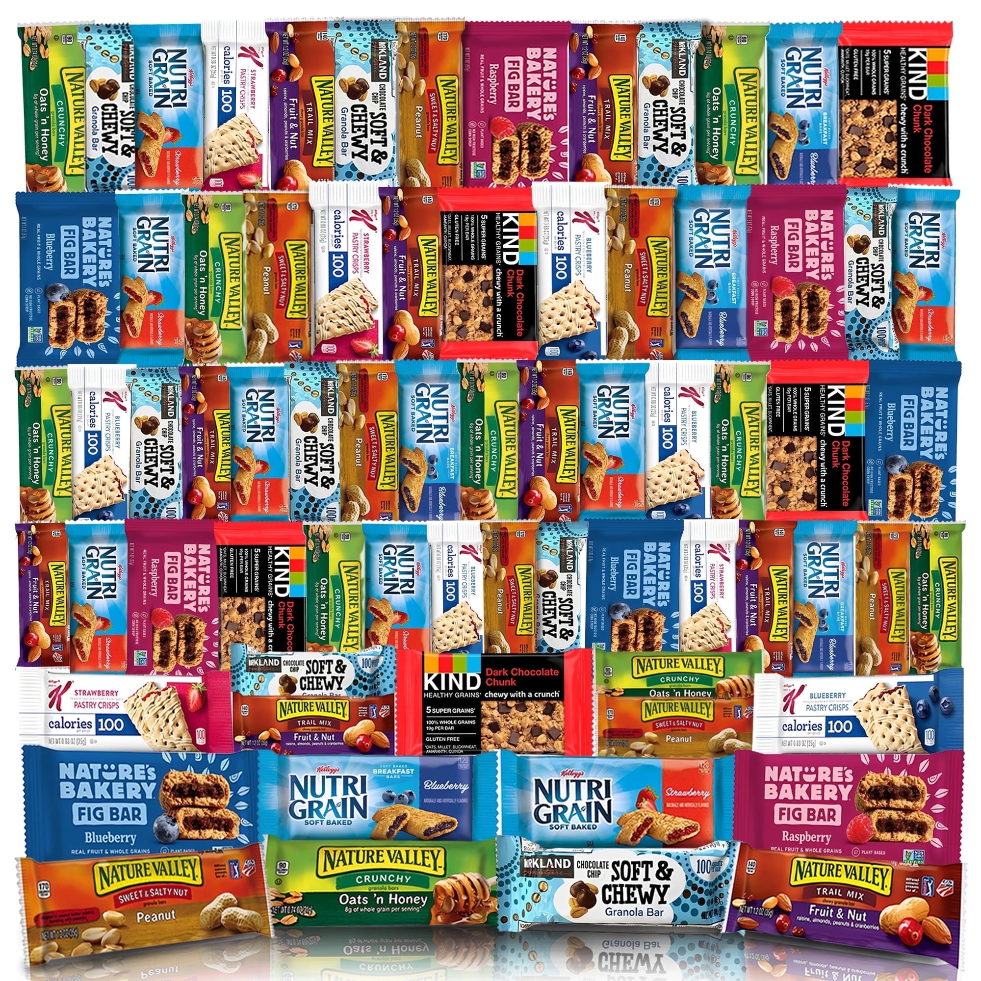 Healthy Mixed Snack Box & Snacks Gift Variety Pack – Arrangement for Grab and go, work, office or Home – Granola Bars, Care Package (66 Count)