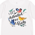 thumbnail image 4 of Inktastic I Get Distracted by Birds Boys or Girls Long Sleeve Toddler T-Shirt, 4 of 5