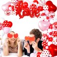 thumbnail image 2 of Kit Wedding Love Balloon Arch, 116 unidades, globos de lámina de látex rojo, 2 of 5