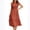 Orange, variant on YUEVORA Summer Dresses for Women, Flutter Sleeve Tiered Maxi Dress, Casual Crew Neck Long Dress with Smocked Waist, Elegant Flowy Vacation Outfit and Comfortable Daily Wear.