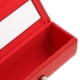 thumbnail image 3 of Estuche de lápiz labial de cuero suave Yuyangstore con espejo piedra agrietada tradicional china rojo, 3 of 8