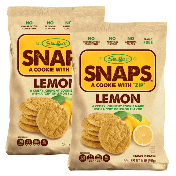 Stauffer's Lemon Snaps Cookies, 14 oz, 2-Pack
