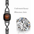 thumbnail image 3 of REQO Compatible with Fitbit Versa 4/Sense 2/Versa 3/Sense Bands for Women Metal Replacement Wristbands Strap with Bling Crystal Diamond Rhinestone Bracelet Bangle for Versa 4/Sense 2/Versa 3/Sense, 3 of 6