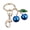 Blue, variant on Alloy Cherry Keychain for Backpacks, Fruit Shape Car Key Ring Holder, Decorative Handbag Charm Pendant for Women & Girls