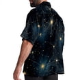 thumbnail image 3 of Virgo Constellation Men's Casual Hawaiian Shirt Printed Button Down Short Sleeve Summer Beach Shirts Unisex, 3 of 6