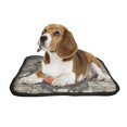 thumbnail image 2 of PKQWTM Sports Retro Basketball Embedded in a Brick Wall Pet Dog Cat Bed Pee Pads Mat Cushion Potty Dogsblankets Crate Bed Kennel 28x36 inch, 2 of 3