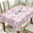 thumbnail image 4 of GZHJMY Cute Pig Tablecloth, Rectangle Waterproof Washable Polyester Table Cover for Picnic Dinner Holiday Party Decor, 60 x 120 Inch, 4 of 7