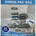 thumbnail image 2 of Hefty HFT-7090463 2-Pack of Large Shrink-Pak Vacuum Storage Bags & Hand Pump, 2 of 5