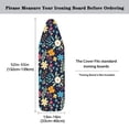 thumbnail image 6 of HELLHERO Flowers Ironing Board Protector Cover Iron Pad Board Cover Fastener Straps Easy Install for Home Laundry Room Household Ironing Board Protective Cloth, 6 of 6