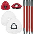 thumbnail image 2 of UYGDUY-Mop Replacement for Ocedar, Mop for O Cedar, Replacement Mop for O Cedar Spin Mop Contains 4-Section Mop Handle 2 Mop Replace Head 1 Mop Base 1 Scrubber Mop Head for O-Cedar Spin Mop, 2 of 4