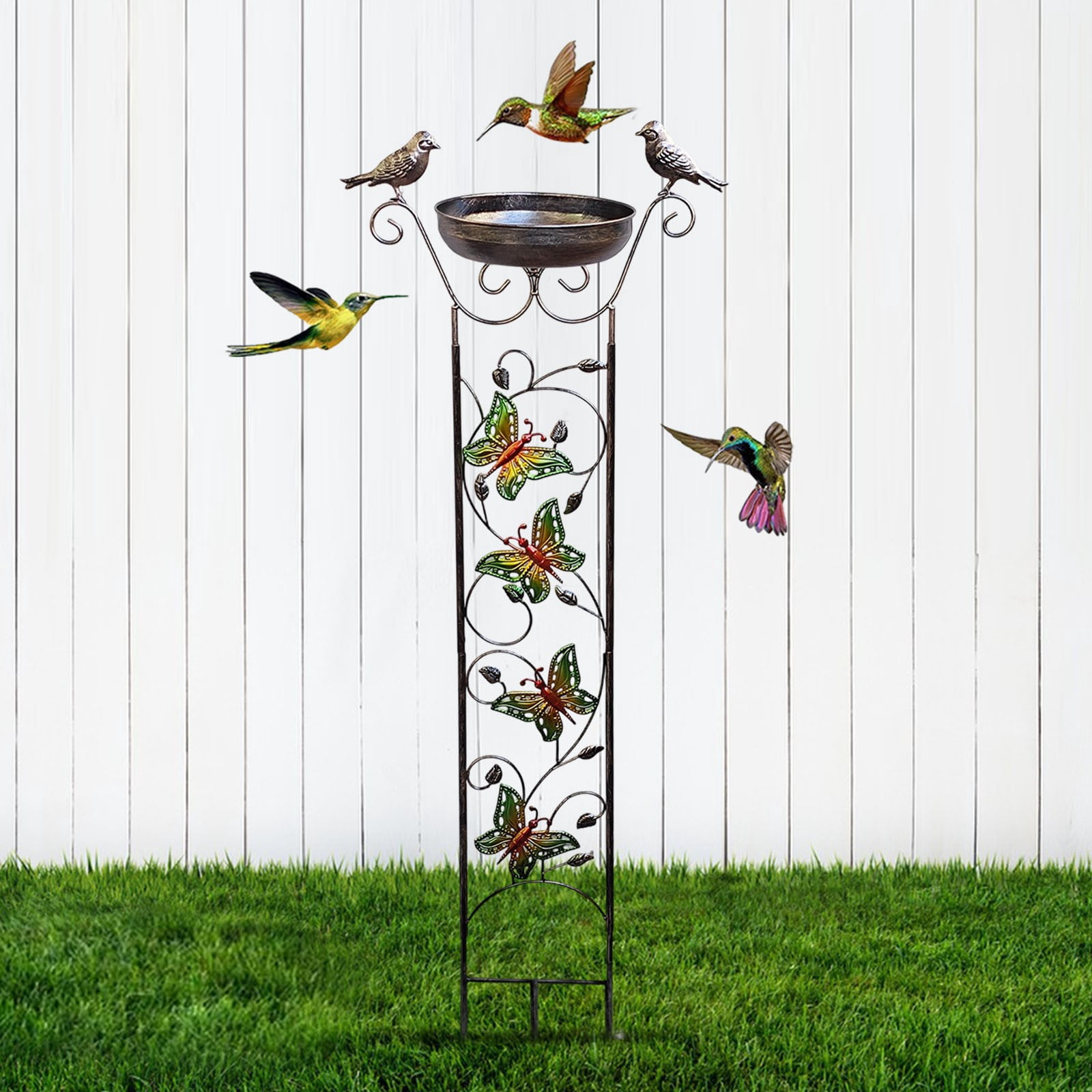 Leak-Proof Hummingbird Feeder for Outdoors, Ant & Bee Resistant with 4 Feeding Ports by PALIFEUR